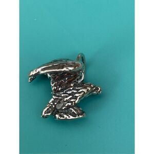 .925 Eagle Vintage Sterling Silver Jewelry Charm #majestic